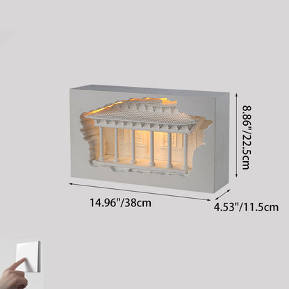 Chinese Palace Human Sensor Recessed LED Wall Sconce Lamp