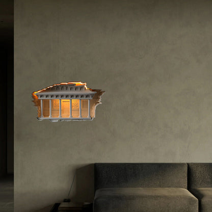 Chinese Palace Human Sensor Recessed LED Wall Sconce Lamp