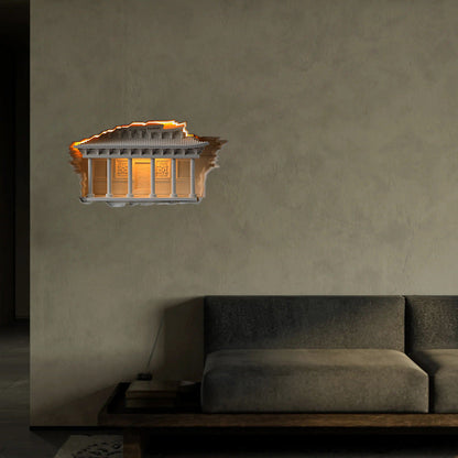 Chinese Palace Human Sensor Recessed LED Wall Sconce Lamp