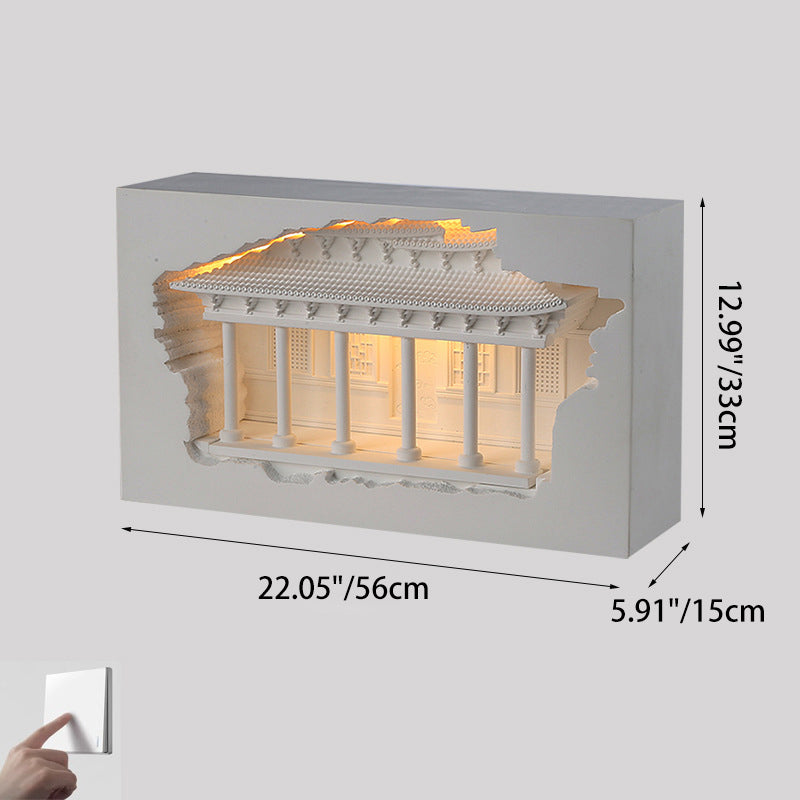 Chinese Palace Human Sensor Recessed LED Wall Sconce Lamp