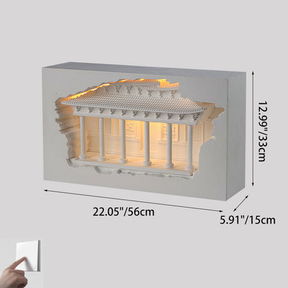 Chinese Palace Human Sensor Recessed LED Wall Sconce Lamp