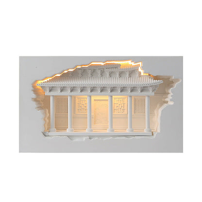 Chinese Palace Human Sensor Recessed LED Wall Sconce Lamp