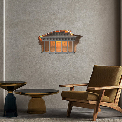 Chinese Palace Human Sensor Recessed LED Wall Sconce Lamp