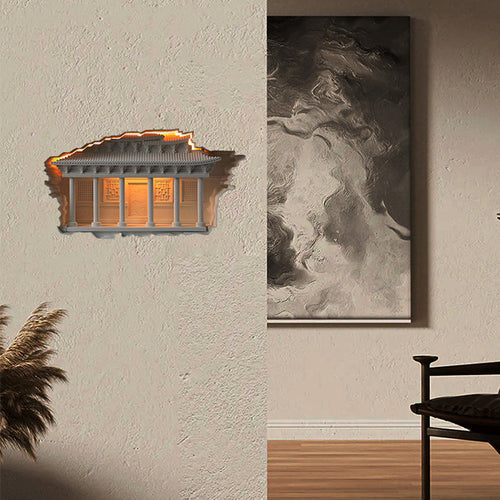 Chinese Palace Human Sensor Recessed LED Wall Sconce Lamp