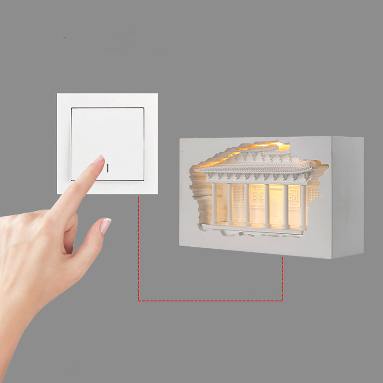 Chinese Palace Human Sensor Recessed LED Wall Sconce Lamp