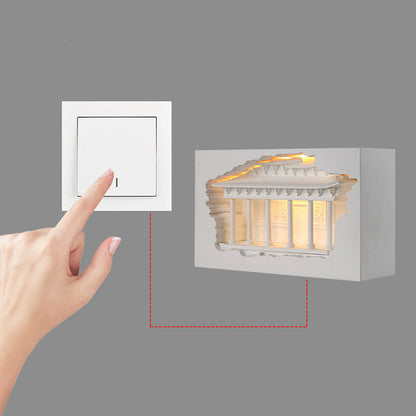 Chinese Palace Human Sensor Recessed LED Wall Sconce Lamp