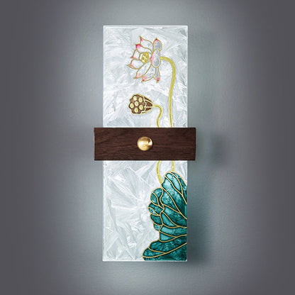 Chinese Spindrift Tree Leaf LED Wall Sconce Lamp