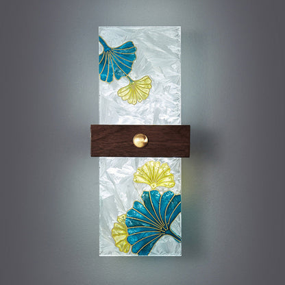 Chinese Spindrift Tree Leaf LED Wall Sconce Lamp