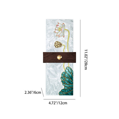 Chinese Spindrift Tree Leaf LED Wall Sconce Lamp