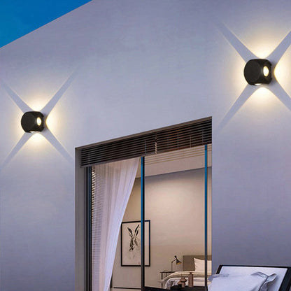 Simplicity Aluminum Dice Cube LED Wall Sconce Lamp