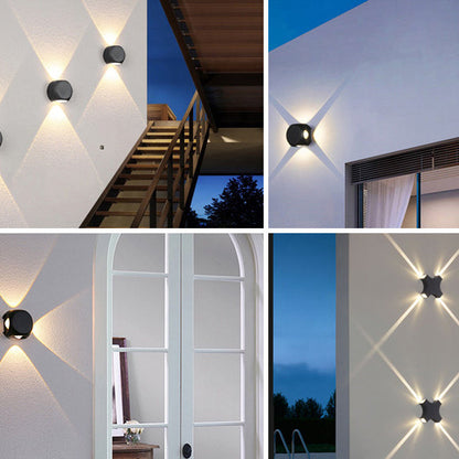 Simplicity Aluminum Dice Cube LED Wall Sconce Lamp
