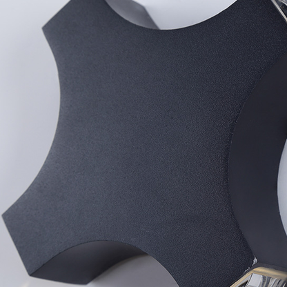 Waterproof Aluminum Crosshair Star LED Wall Sconce Lamp