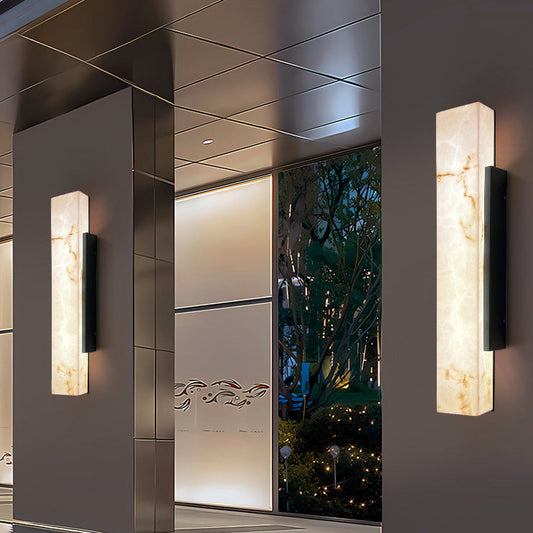 Chinese Stainless Steel Rectangular LED Wall Sconce Lamp