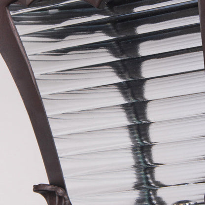 Solar Quadrilateral Striped Lantern LED Wall Sconce Lamp