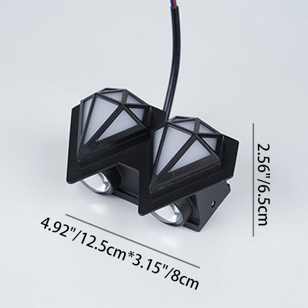 Waterproof Aluminum Acrylic Diamond LED Wall Sconce Lamp