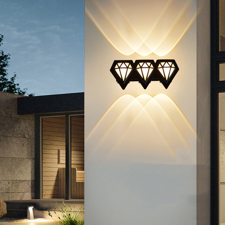 Waterproof Aluminum Acrylic Diamond LED Wall Sconce Lamp