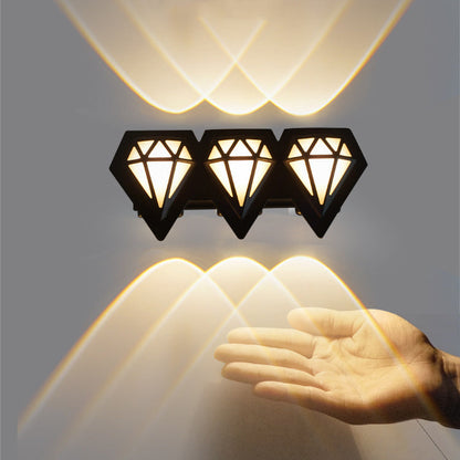 Waterproof Aluminum Acrylic Diamond LED Wall Sconce Lamp