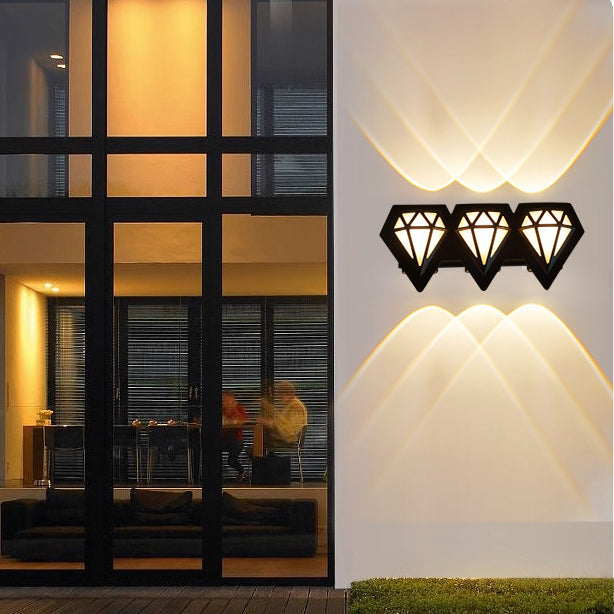 Waterproof Aluminum Acrylic Diamond LED Wall Sconce Lamp