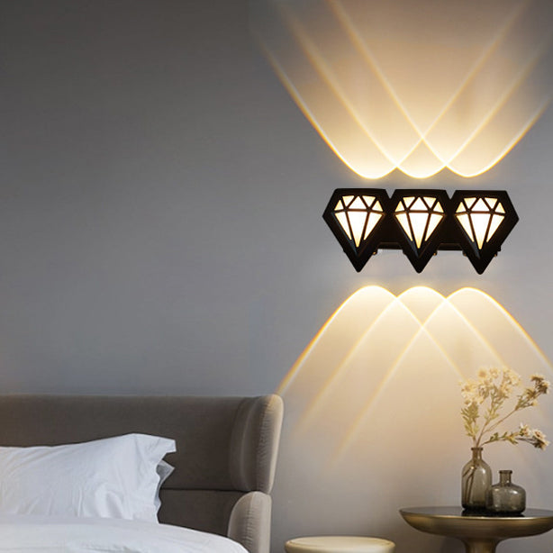 Waterproof Aluminum Acrylic Diamond LED Wall Sconce Lamp