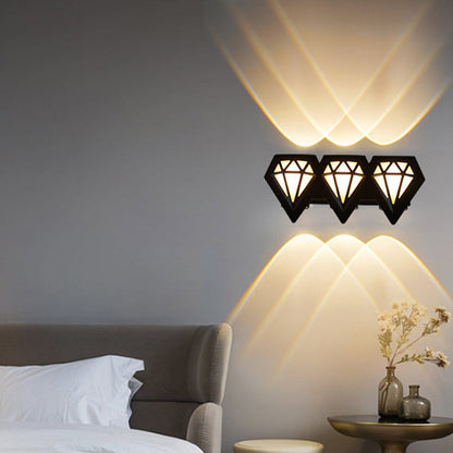 Waterproof Aluminum Acrylic Diamond LED Wall Sconce Lamp