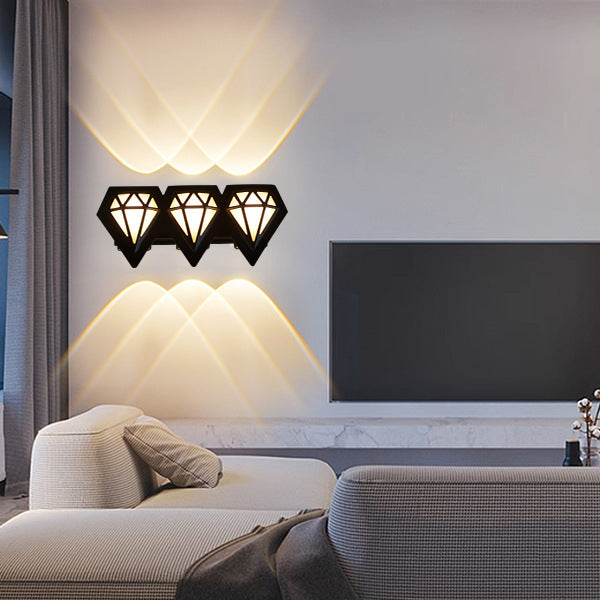 Waterproof Aluminum Acrylic Diamond LED Wall Sconce Lamp