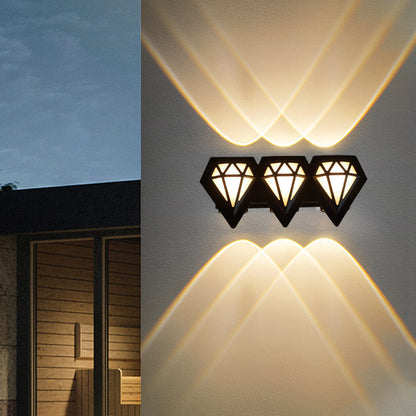 Waterproof Aluminum Acrylic Diamond LED Wall Sconce Lamp