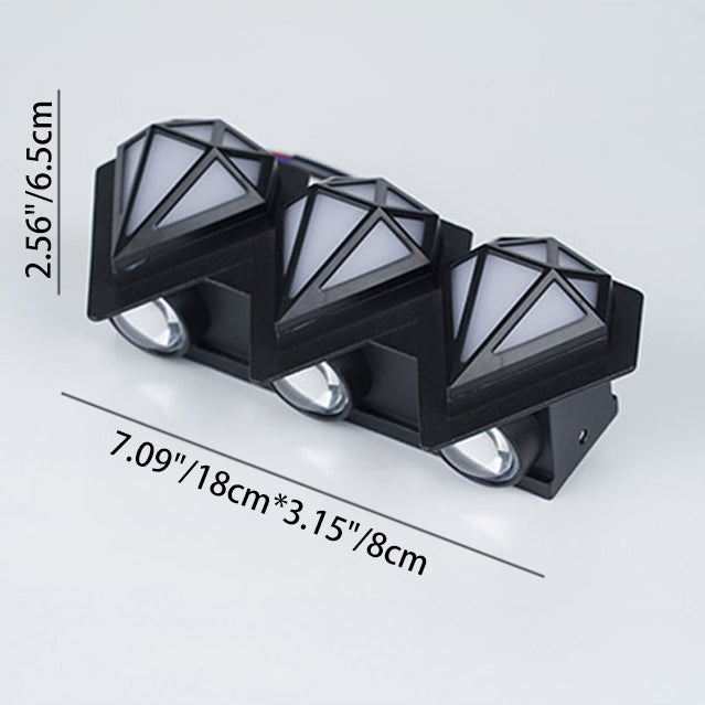 Waterproof Aluminum Acrylic Diamond LED Wall Sconce Lamp