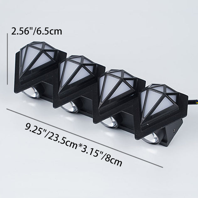 Waterproof Aluminum Acrylic Diamond LED Wall Sconce Lamp