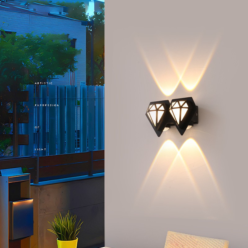 Waterproof Aluminum Acrylic Diamond LED Wall Sconce Lamp