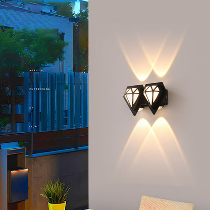 Waterproof Aluminum Acrylic Diamond LED Wall Sconce Lamp