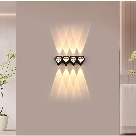 Waterproof Aluminum Acrylic Diamond LED Wall Sconce Lamp