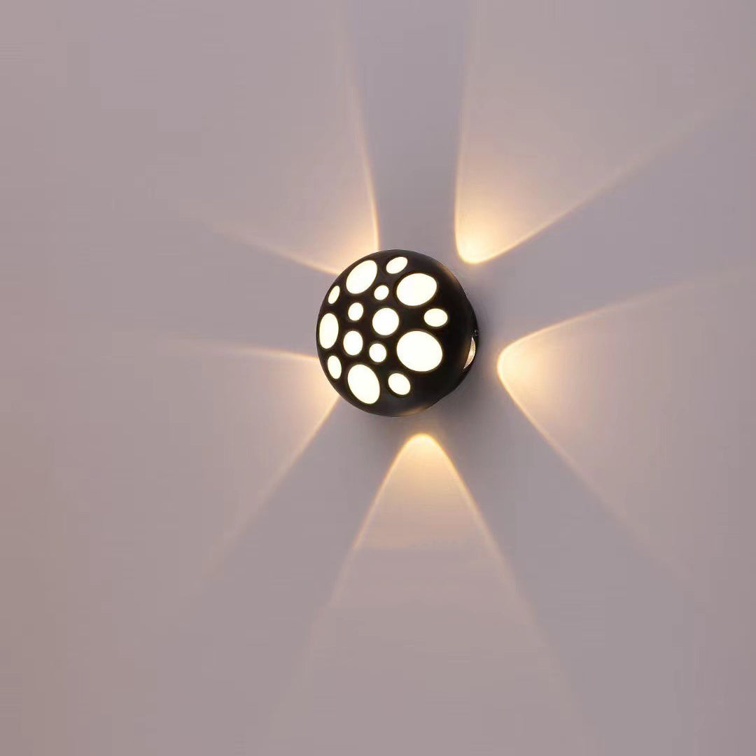 Waterproof Aluminum Round Bubble LED Wall Sconce Lamp