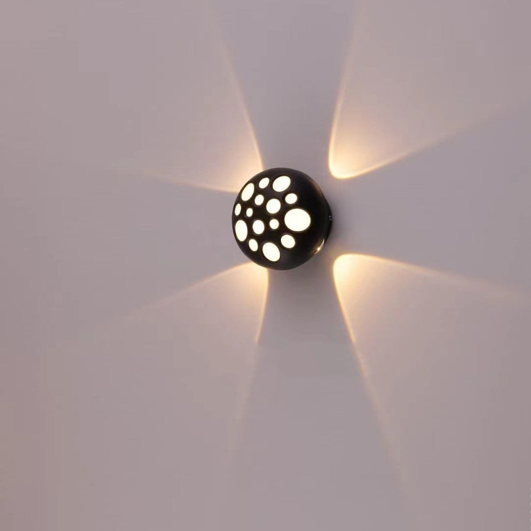 Waterproof Aluminum Round Bubble LED Wall Sconce Lamp