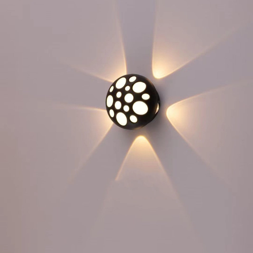 Waterproof Aluminum Round Bubble LED Wall Sconce Lamp