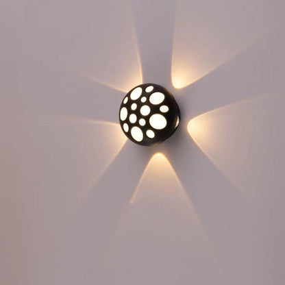 Waterproof Aluminum Round Bubble LED Wall Sconce Lamp
