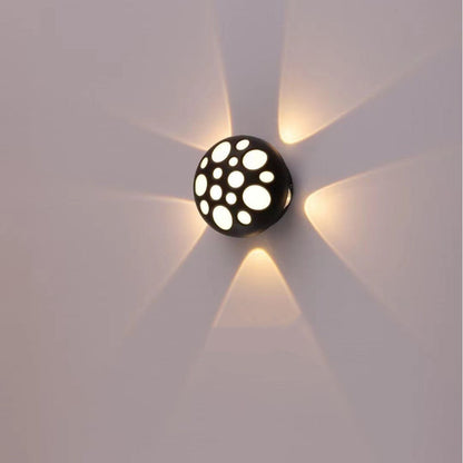 Waterproof Aluminum Round Bubble LED Wall Sconce Lamp