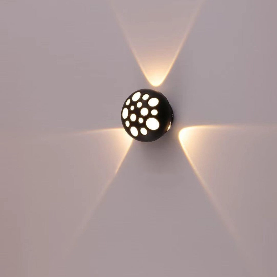 Waterproof Aluminum Round Bubble LED Wall Sconce Lamp