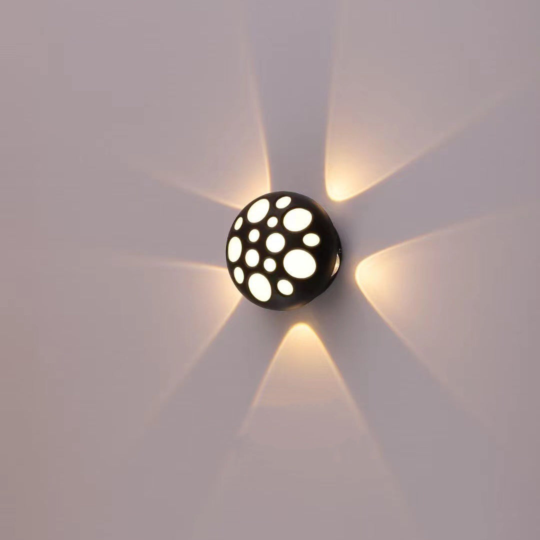 Waterproof Aluminum Round Bubble LED Wall Sconce Lamp