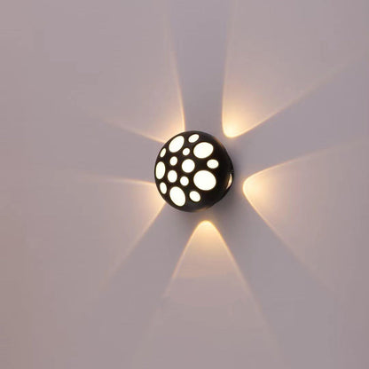 Waterproof Aluminum Round Bubble LED Wall Sconce Lamp