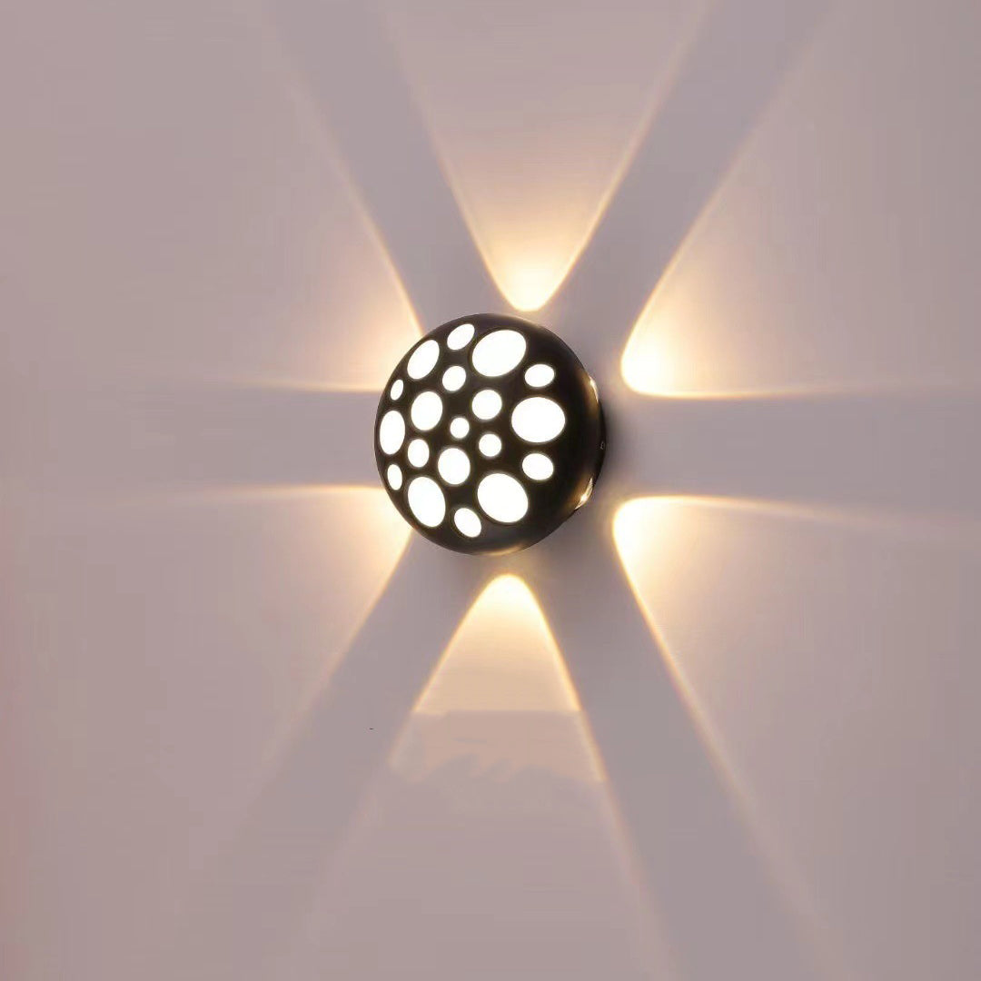 Waterproof Aluminum Round Bubble LED Wall Sconce Lamp