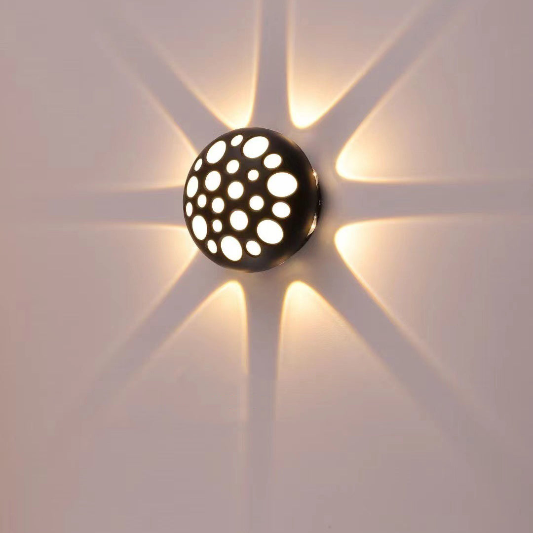 Waterproof Aluminum Round Bubble LED Wall Sconce Lamp