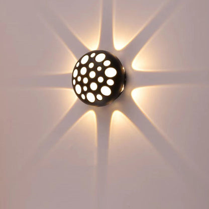 Waterproof Aluminum Round Bubble LED Wall Sconce Lamp