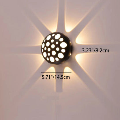Waterproof Aluminum Round Bubble LED Wall Sconce Lamp