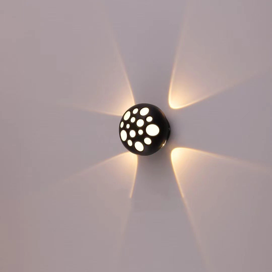 Waterproof Aluminum Round Bubble LED Wall Sconce Lamp