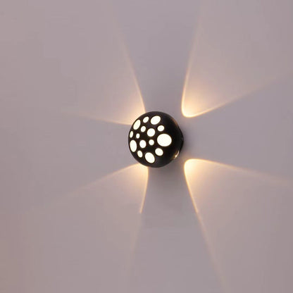 Waterproof Aluminum Round Bubble LED Wall Sconce Lamp