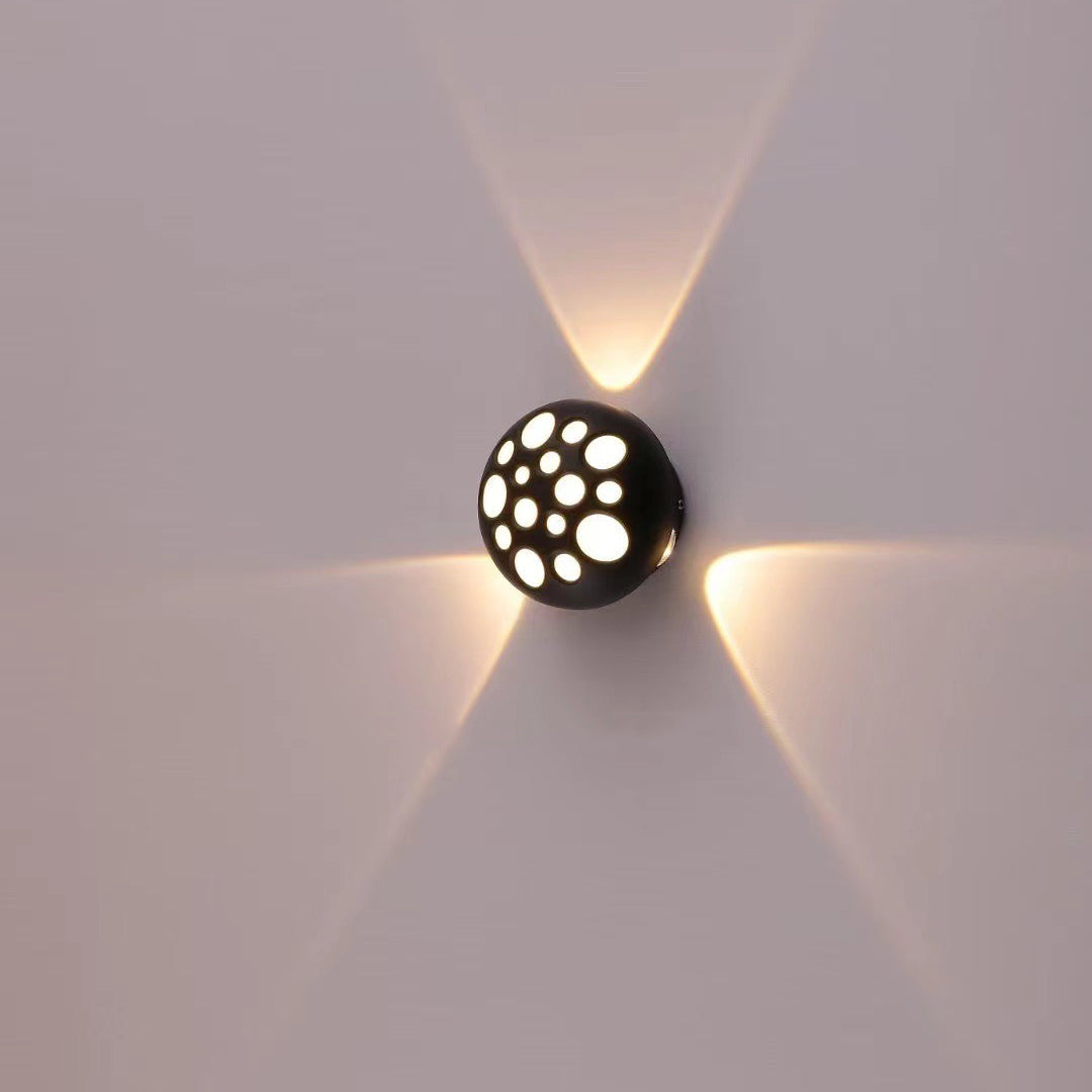 Waterproof Aluminum Round Bubble LED Wall Sconce Lamp