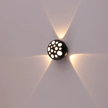 Waterproof Aluminum Round Bubble LED Wall Sconce Lamp