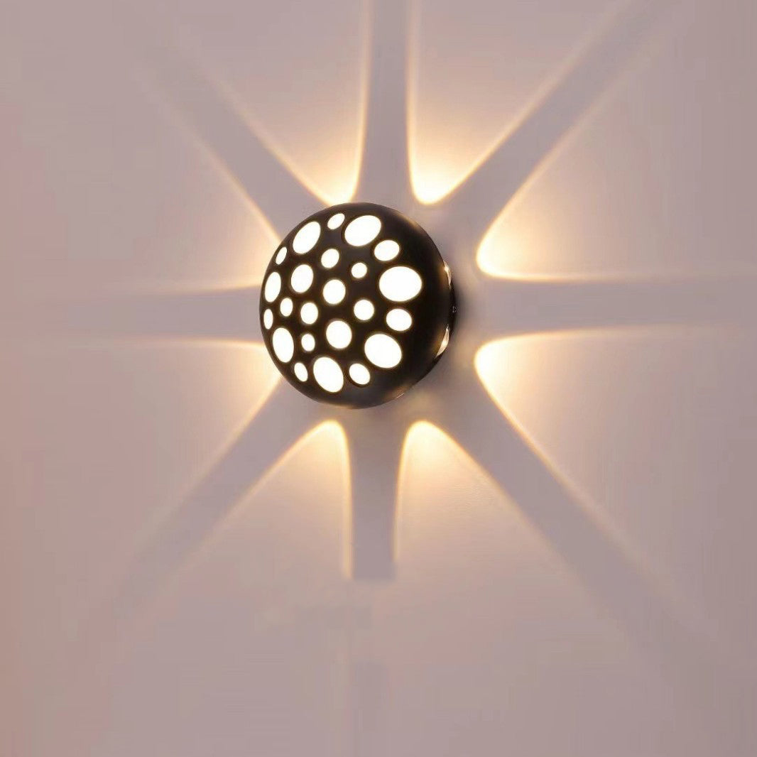 Waterproof Aluminum Round Bubble LED Wall Sconce Lamp