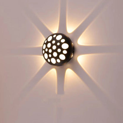 Waterproof Aluminum Round Bubble LED Wall Sconce Lamp