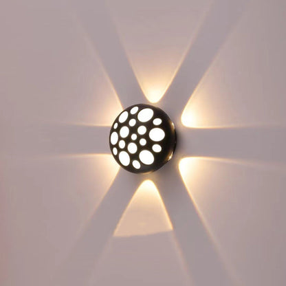 Waterproof Aluminum Round Bubble LED Wall Sconce Lamp